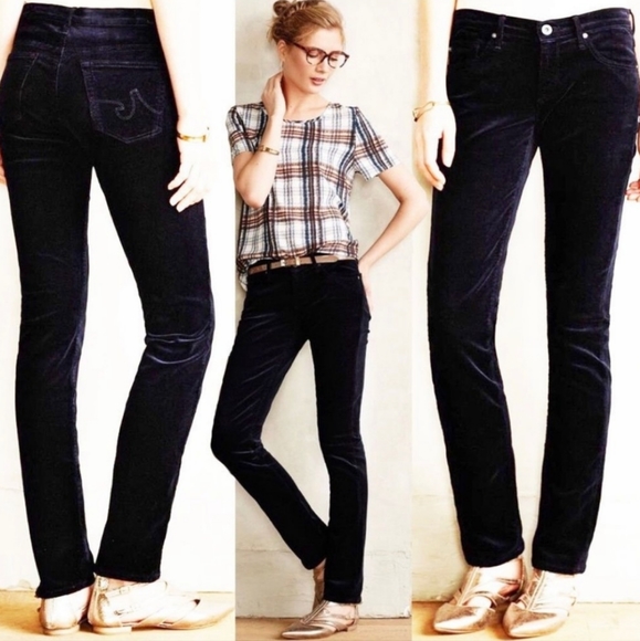 AG Stevie Slim Straight Navy Cords - Picture 1 of 14